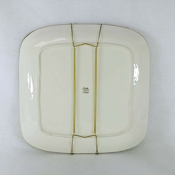 Plate Centerpiece Serving Plate Belle Casa by Ganz with Wall Hanger 12" - Picture 2 of 7